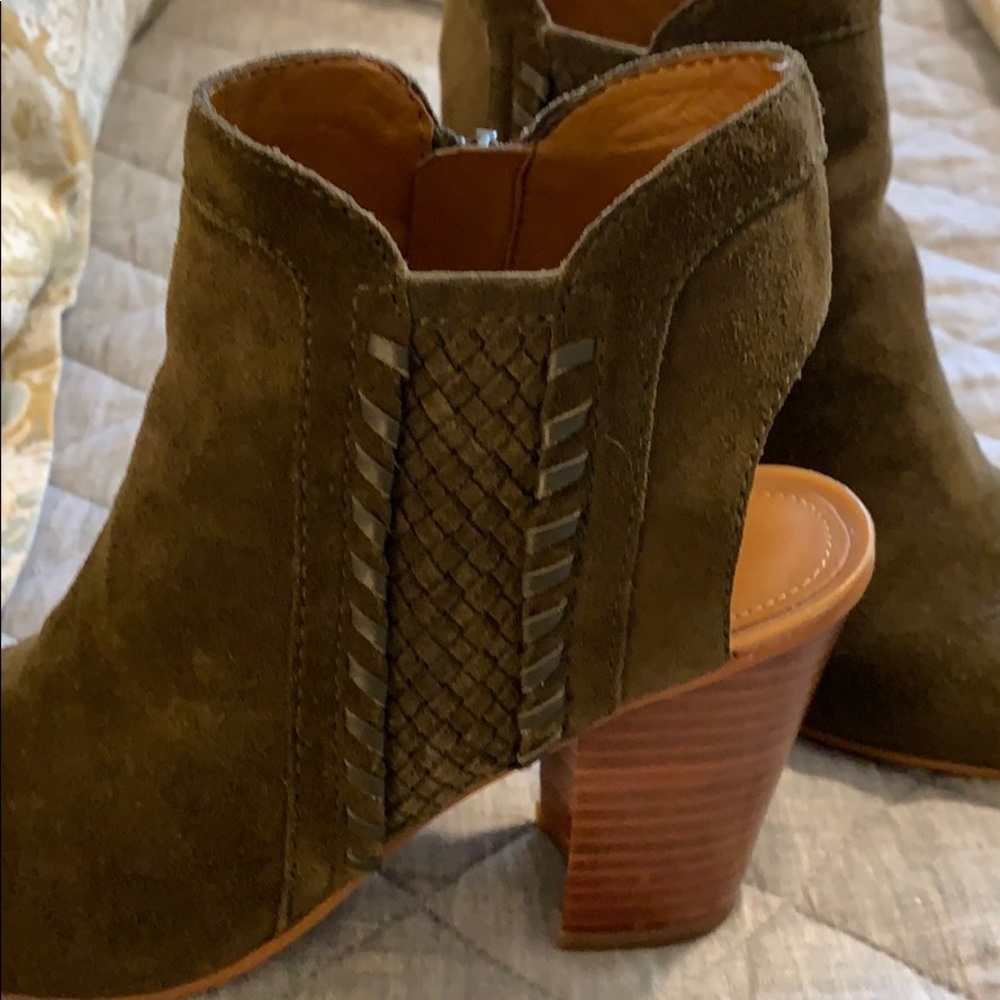 Open toe booties